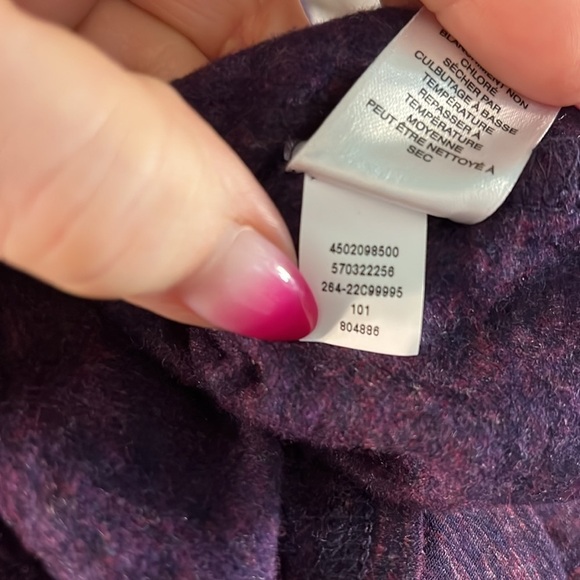 Chico’s Weekend CoziSoft Spacedye Tee Zip Pocket Long Sleeves Size 3 XL - Picture 7 of 9